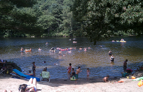 Pemigewasset River at Adventure Bound New Hampshire